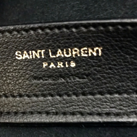 Saint Laurent East West Black Leather Tote - Picture 11 of 13